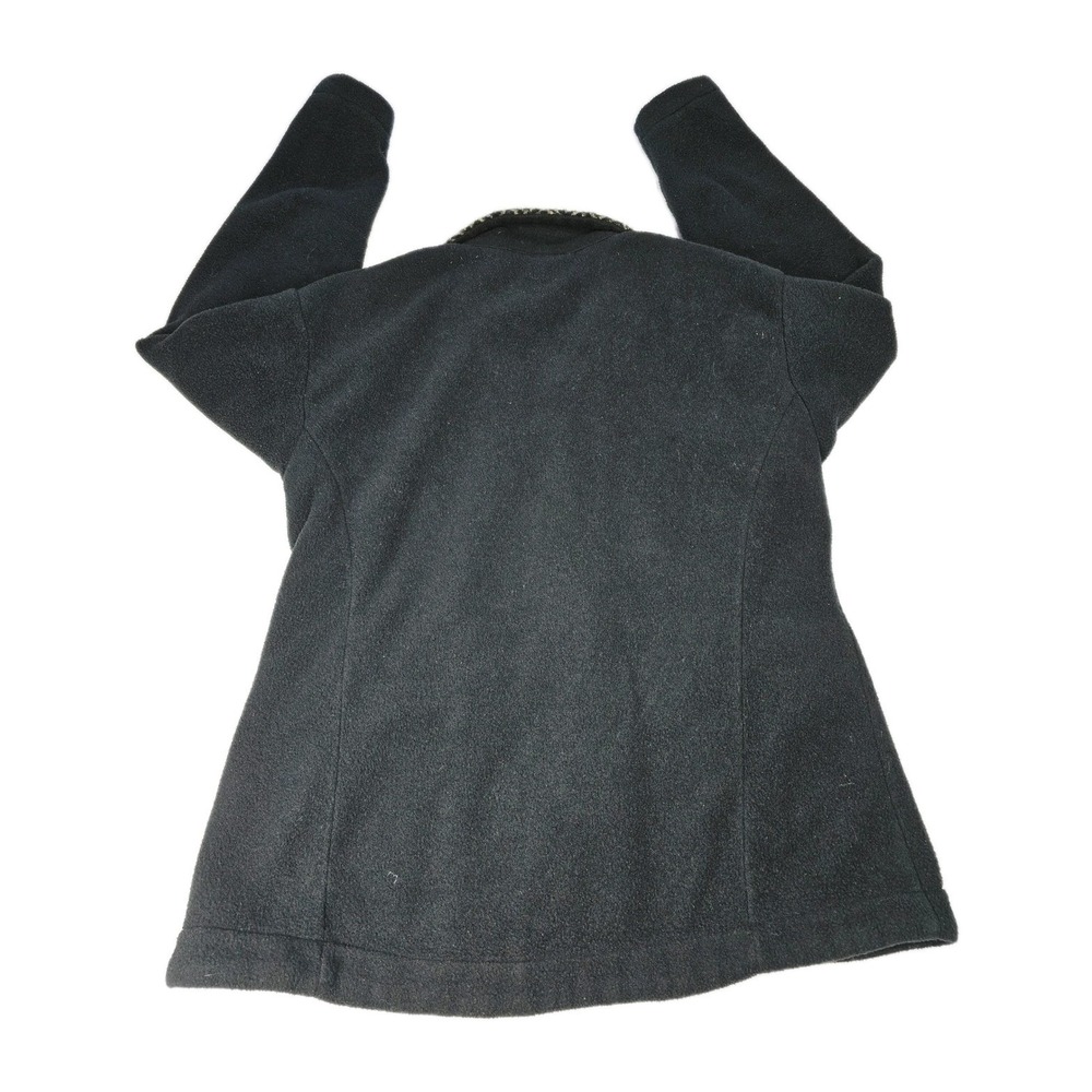 REI Full Zip‎ Fleece Jacket Black Herringbone Collar Women's Size M Polartec - Picture 9 of 9